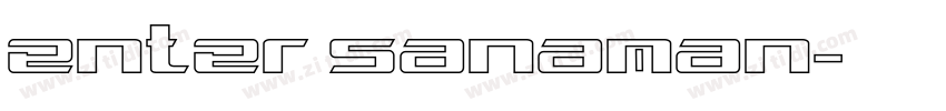enter sanaman字体转换